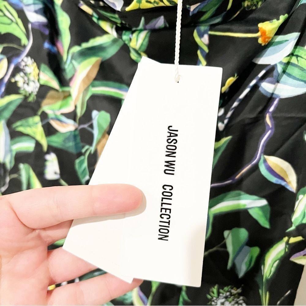 NWT Jason Wu Collection Tropical-Print Off-the-Shoulder Bardot Top size 4 $595 - Picture 5 of 9